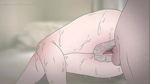 Bulma with a blue furry vulva asks for sex from a guy, but in response received a spit in the face !Hentai dragon ball anime ( cartoon 2d porn )