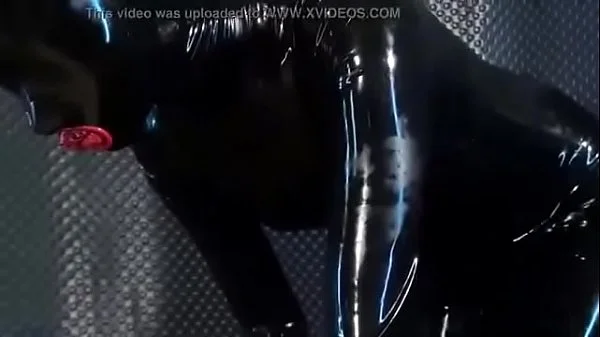 Latex condom catsuit fuck