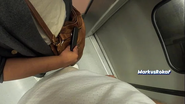 StepAunt Touch my Dick in Public Train by Mistake? | Taboo Family Touching | Grinding Cock on Her Hand