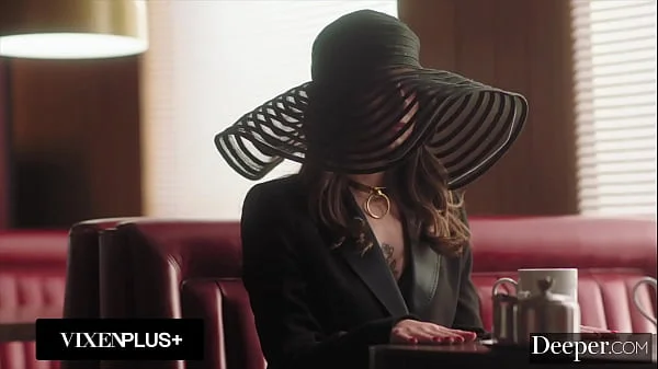 Deeper. Submissive Beauty Chanel Camryn Worships Her Dom's Cock In Restaurant