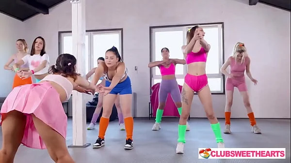 Lustful lesbian beauties working out their tight cunts At ClubSweethearts