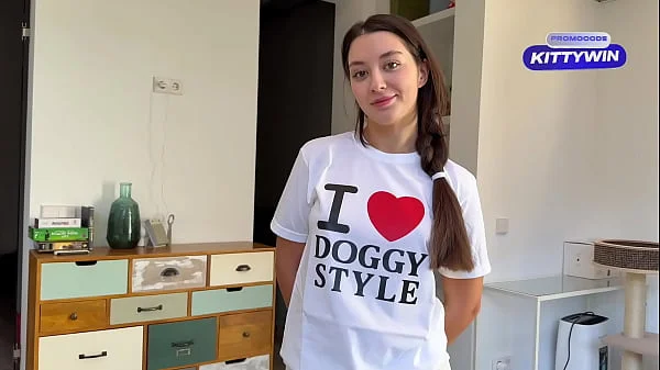 I Seduced My Step Sis When She Wearing I Love Doggystyle T-Shirt And Missionary Cum Inside Her!