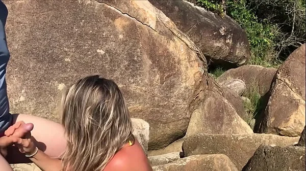 Passers-by were outraged, but she continued to suck and beg to fuck her ass