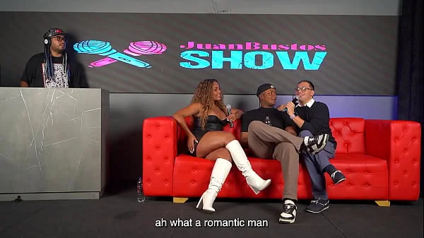 Carla Morelli BIG ASS ebony takes TWO HUGE COCKS in Juan Bustos Show