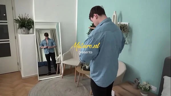 curvy 35 year old MILF Tess seduces her stepson right before he should go on a date, he never got to his date but he did g...