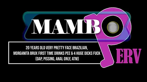 20 years old very pretty face Brazilian, Morganita Brux first time drinks pee & 4 huge dicks fuck (DAP, Pissing, Anal only, ATM, 4on1, monster cock BBC) OB449