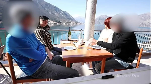 PUBLIK EXTREM! I PULLED OUT HIS GIANT COCK IN RESTAURANT...