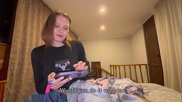 POV: Step sister found out i love anal porn and now she wanted to try it bad