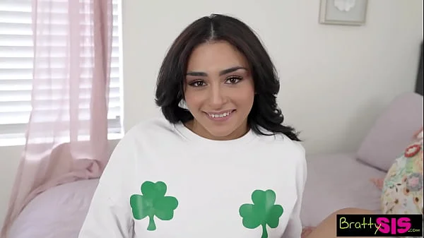 Vanessa Moon convinces Stepbrother her Pussy is as good as Shamrock Luck