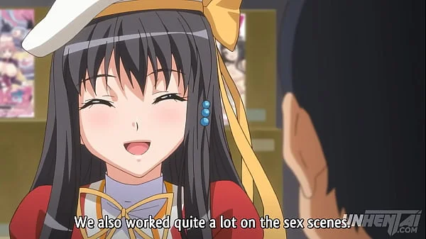 Touching her Sneakily in Public! - Hentai [Subtitled]