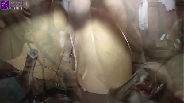 9 cocks and a woman's asshole! Part 1