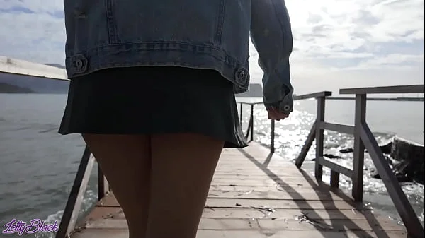 Romantic walk with remote controled vibrator in my pussy