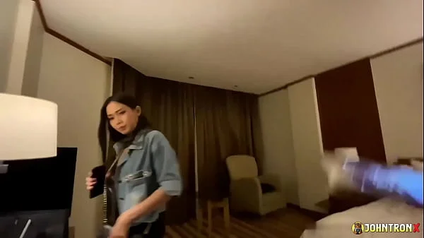 JohnTronX- Thai Maid fucked in tight Ass and pussy