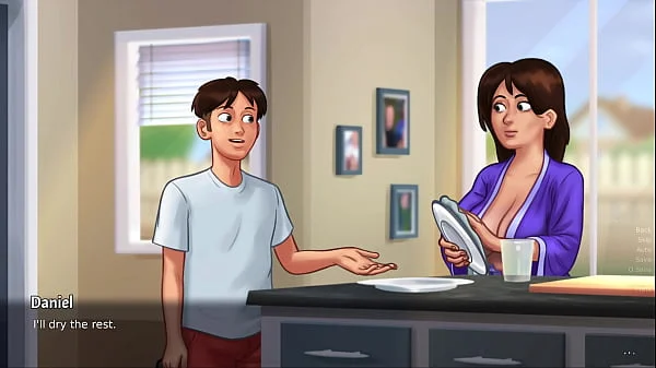 Summertime Saga - Milf Stepmom gets a sexy massage- Part 1