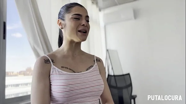 PutaLocura - Voluptuosa española tatuada Nadja Hot charlando y tragando el semen de Torbe