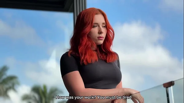 Redhead Gives Footjob After Foot Massage, Fucks And Gets Cum On Feet In Fishnet Stockings POV