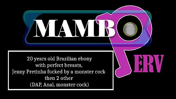 20 years old Brazilian ebony with perfect breasts, Jenny Pretinha takes a monster cock balls deep then 2 more other (DAP, Anal, 3on1, ebony, BBC, monster cock, ATM) OB473