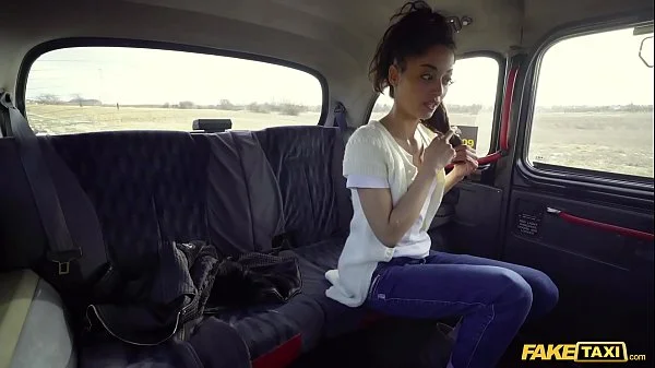 Fake Taxi in Spain with hot brunette Scarlet Rebel and a big cock