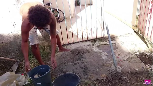 0% pussy - Paying the handyman with my ass and squirt from ass fuck