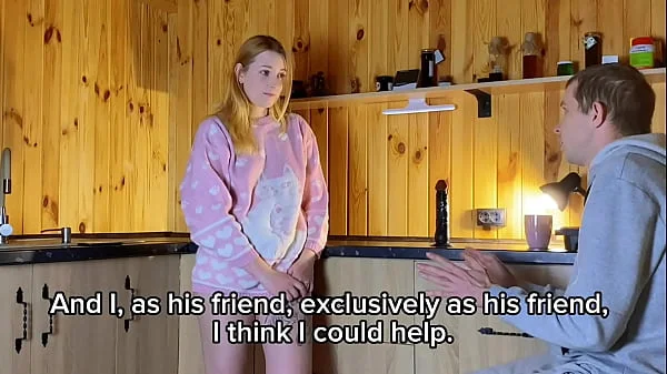 AMATEUR CHEATING WIFE: Husband's best friend came to visit and cummed in wife's pussy