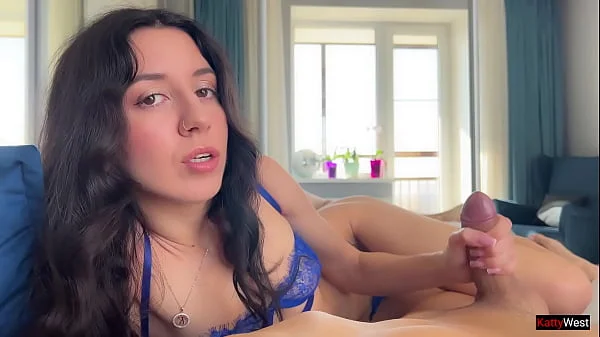 I Want To Help You Cum This Morning! - Made Him Cum Hard by Hand with Katty West