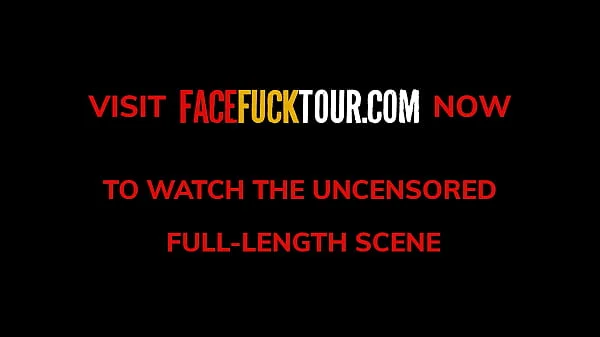 Horny Big Tits Blonde Babe Rough Face Fucked By Big White Cock