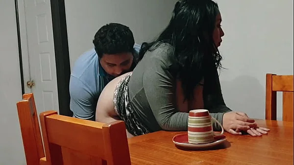 I fucked my stepmother while she was clearing the table.