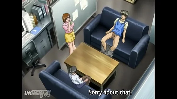 Hentai – Horny MILF Boss Fucks Her New Young Worker [Uncensored] [Subtitled]