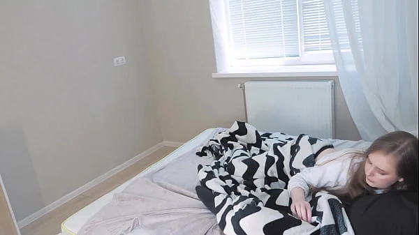 StepDaughter Secretly Sucks My Cock While Her StepMom Shows Me Her Tits