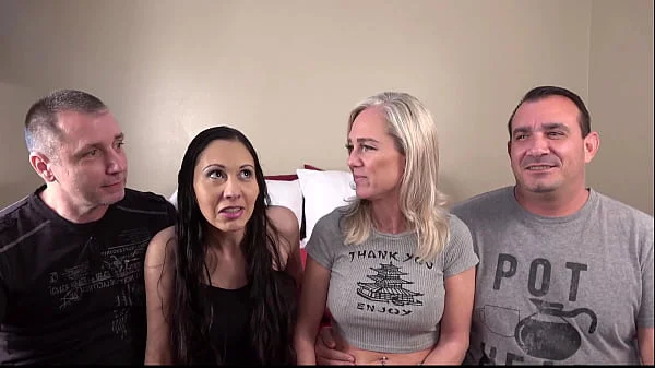 Desperate Amateurs Bunny Sabrina and Babyanne get their tight pussies banged hard