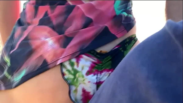 The milf suddenly came up from behind and started jerking me off in front of everyone