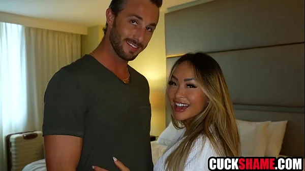 Asian MILF wife cucks husband on holiday | Linda Lan