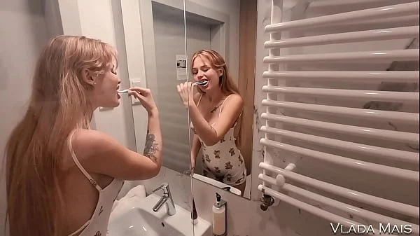 I was just washing myself... until she came in.