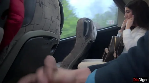 Public Dick Flashing - Risky Handjob in Public Bus Full of People Cum by Hand