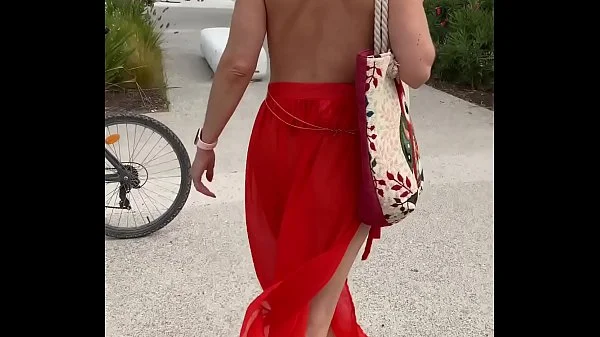 Showing off naked under my transparent outfits