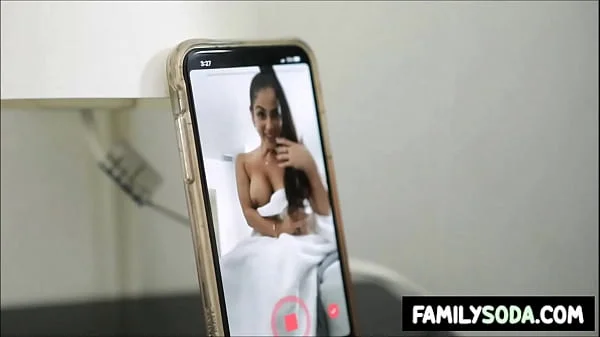 My Latina Stepmom catches me peeping on her