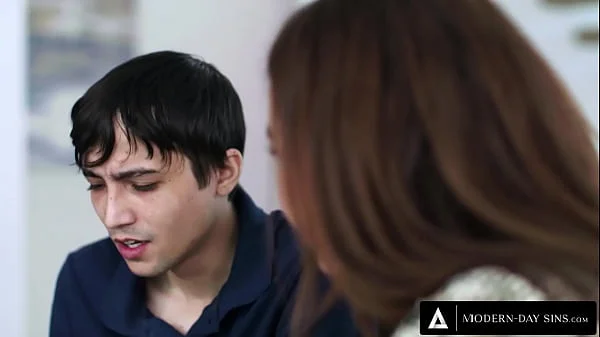 MODERN-DAY SINS - Nervous Boy Fucks His Bully's HOT MILF STEPMOM Natasha Nice! - SPANISH SUBTITLES