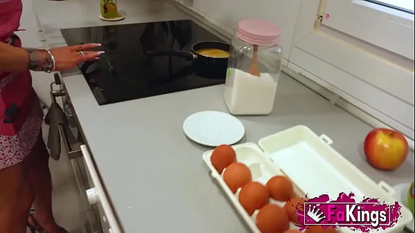 MILF gives a teen with a BIG COCK a snack and then fucks him. Colombian Vanessa fucks Lalo MONSTERCOCK in FAKings