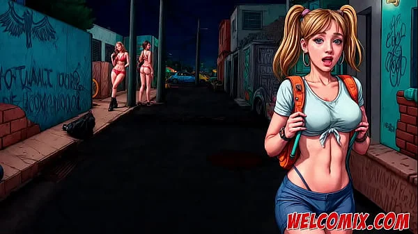 Midnight at red light district! Anacondas porn comics!