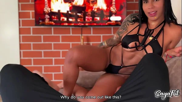 My stepfather ends up getting fucked by my big amazon ass anal - Sayafit