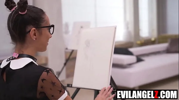 Kinky Painter Gets 3 Huge BBC Yves Morgan, Eva Generosi, Little Maly, Mannie Coco