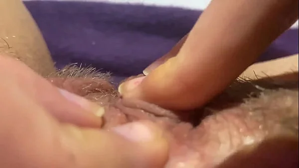 Big clit orgasm closeup