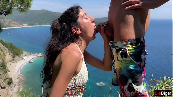 Public Dick Flashing - Girl Help Me to Cum in Mountains