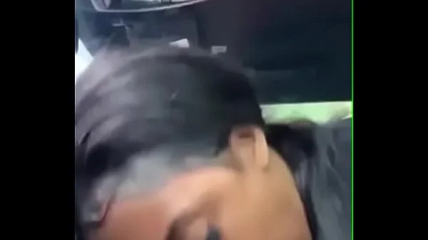 Black sister sucking bbc in car