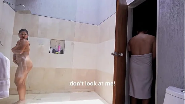 Shower Surprise: Roommate Invades & Fucks Bellattrix Wet Pussy