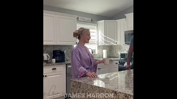 Blonde Hotwife cucks husband and takes creampie bbc