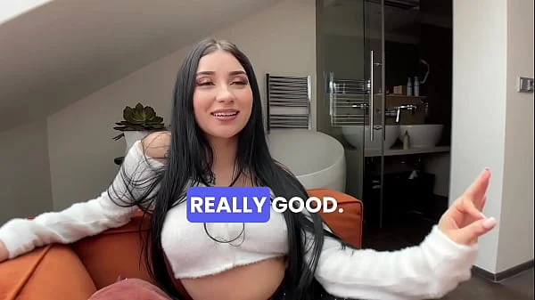 PETITE LATINA TAKES HUGE DICK IN ASS - 18yo First Time Anal Big Butt Big Boobs Casting POV