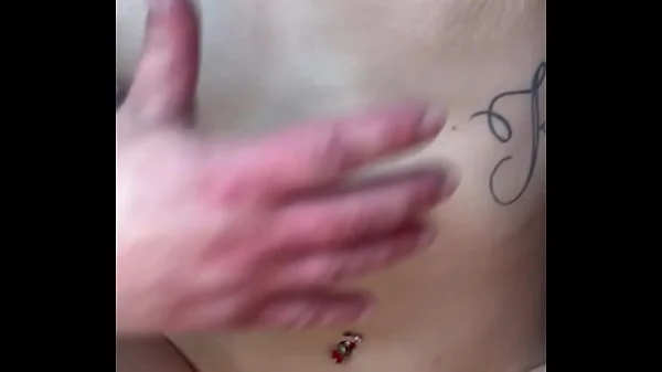 Skinny hooker cums on her old customer's dick while getting fucked in public