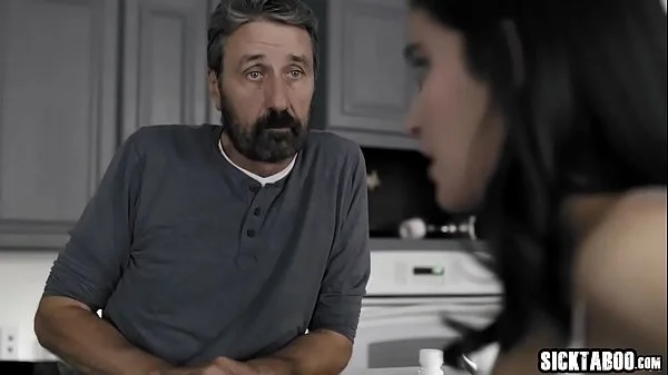 Stepdad disciplines perverted small tits stepdaughter