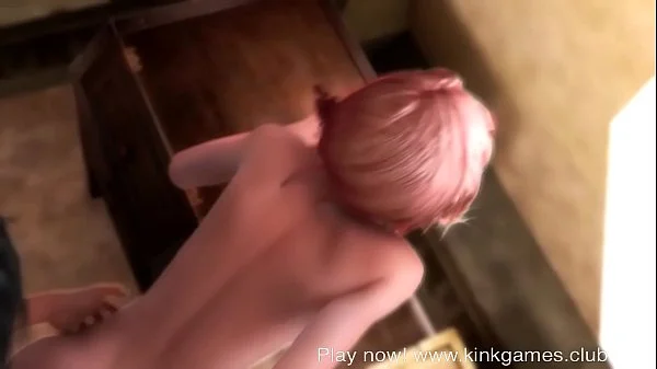 Anime redhead gets rough fucking